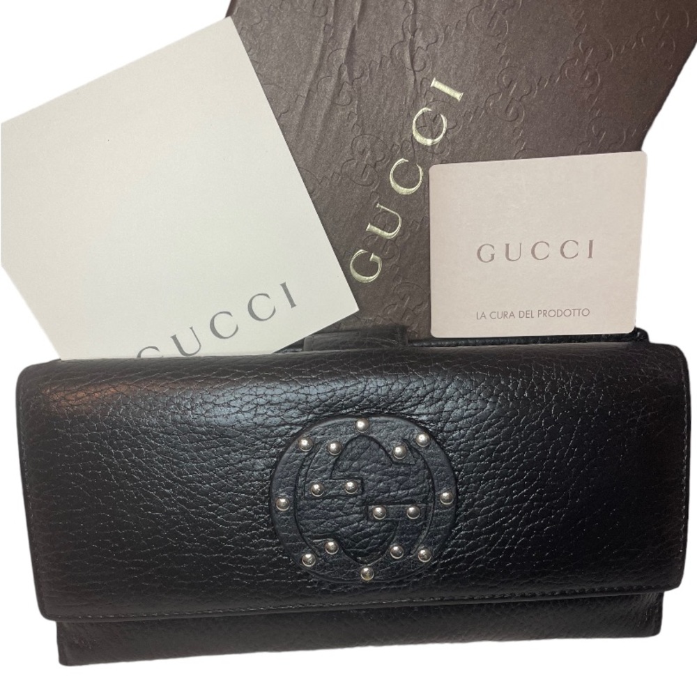 Authentic Pre-Loved Gucci Continental Black Wallet